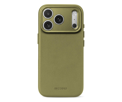 Etui do telefonów Decoded Leather Backcover do iPhone 18 Pro Max MagSafe (moss green)